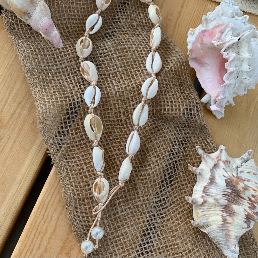 Natural Cowrie Shell Necklace